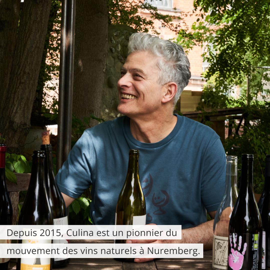 Depuis 2015, Culina est un pionnier du mouvement des vins naturels à Nuremberg Depuis 2015, Culina est un pionnier du mouvement des vins naturels à Nuremberg